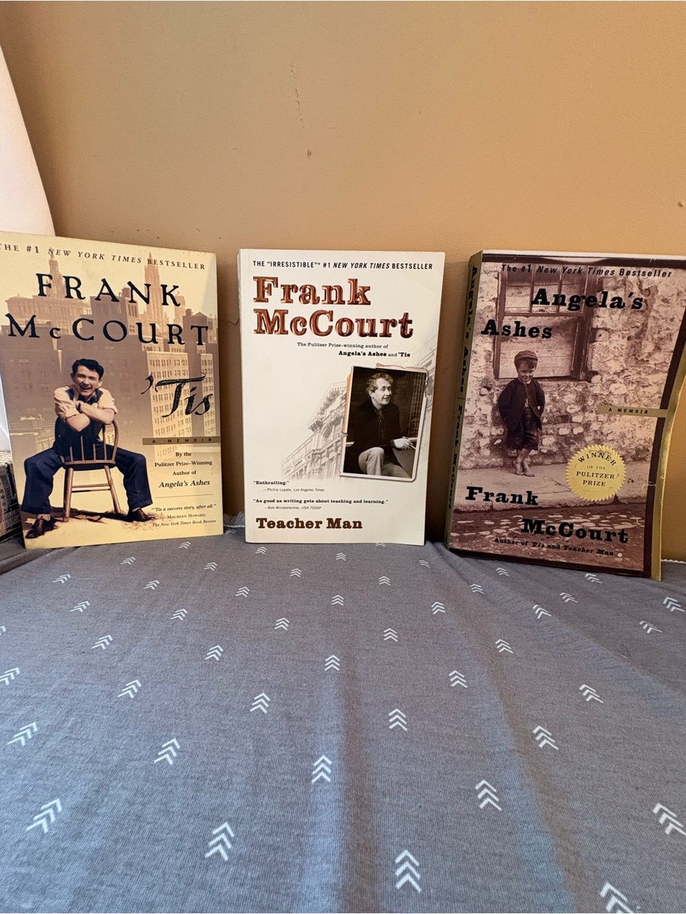 Memoire Frank McCourt Paperback Trio in Cream and Brown. Excellent set